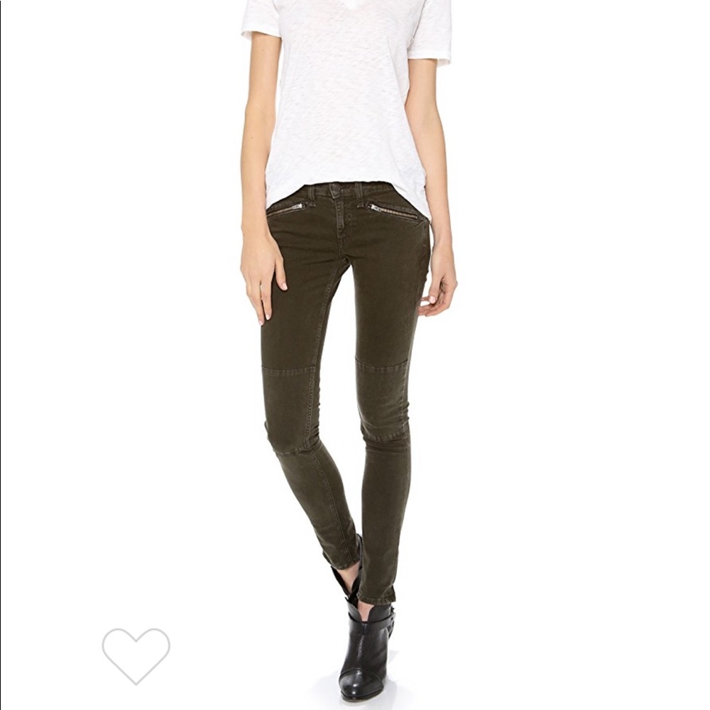 Rag & Bone Army Green Skinny Jean